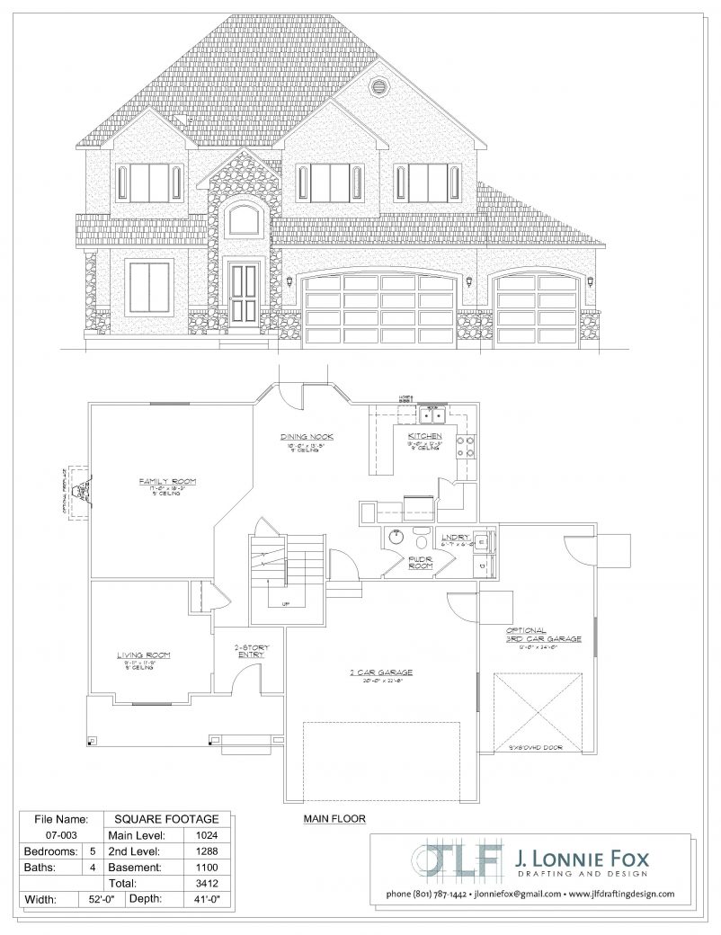 2 Story Homes – J LONNIE FOX DRAFTING & DESIGN